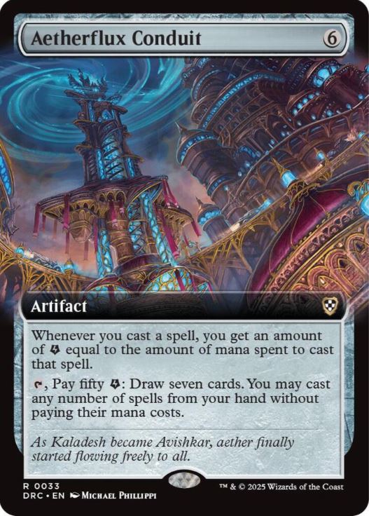 Aetherflux Conduit (Extended Art) - Commander: Aetherdrift (DRC) - NM