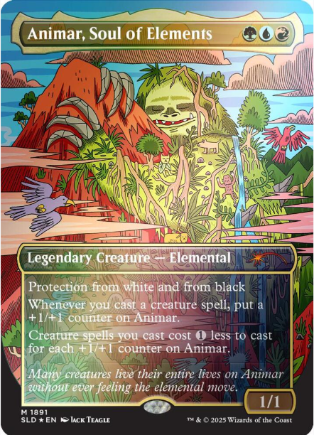 Animar, Soul of Elements (Rainbow Foil) - Secret Lair Drop Series (SLD) - NM