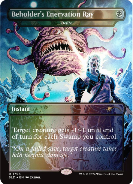 Beholder's Enervation Ray - Defile (Rainbow Foil) - Secret Lair Drop Series (SLD) - NM