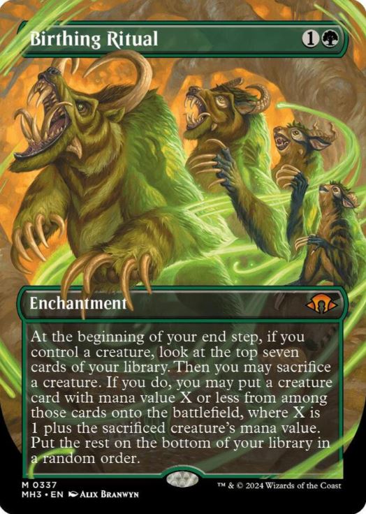 Birthing Ritual (Borderless) - Modern Horizons 3 (MH3) - NM