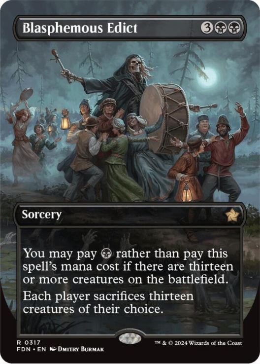 Blasphemous Edict (Borderless) - Foundations (FDN) - NM