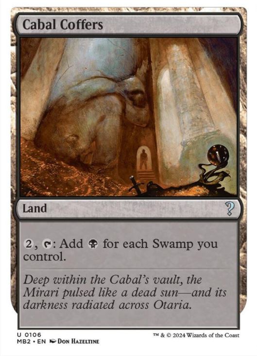 Cabal Coffers (White Border) - Mystery Booster 2 (MB2) - NM