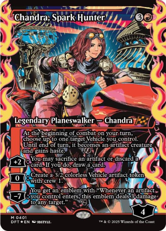 Foil Chandra, Spark Hunter (Showcase) - Aetherdrift (DFT) - NM