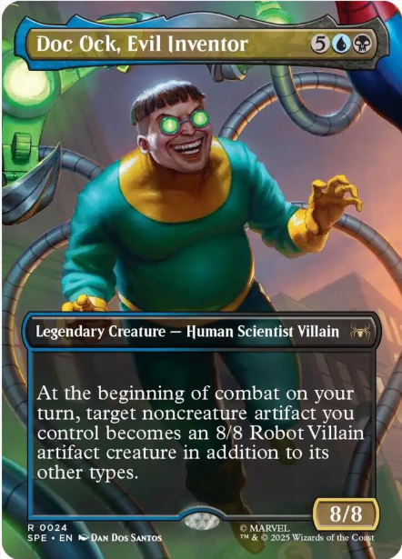 Foil Doc Ock, Evil Inventor (Borderless) - Marvel's Spider-Man: Eternal-Legal (SPE) - NM