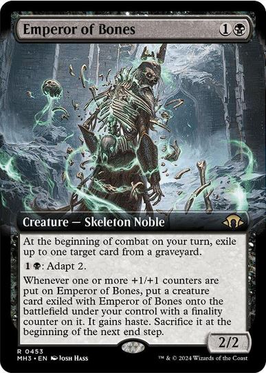 Foil Emperor of Bones (Extended Art) - Modern Horizons 3 (MH3) - NM