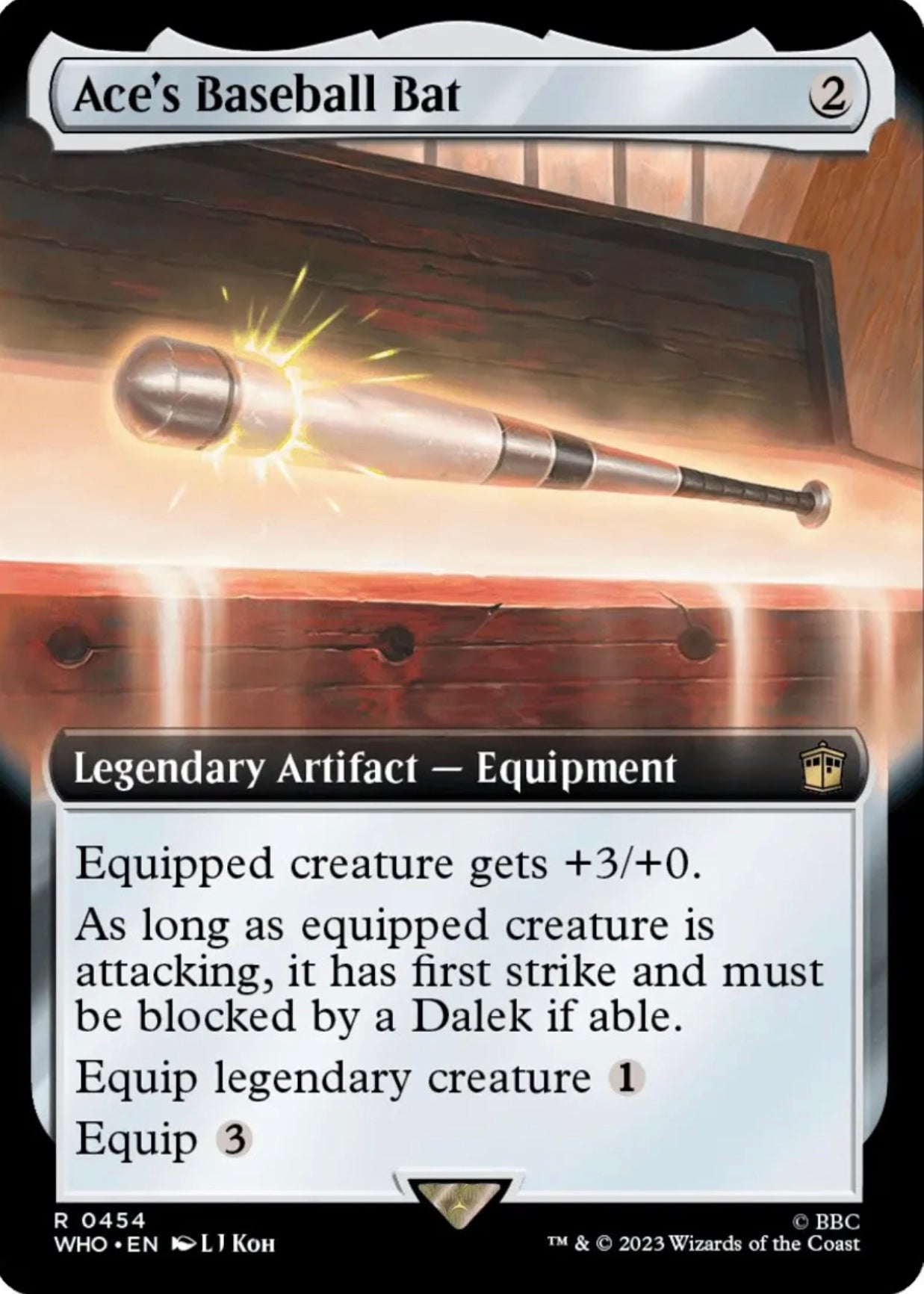 Ace's Baseball Bat (Extended Art) - Universes Beyond: Doctor Who (WHO)