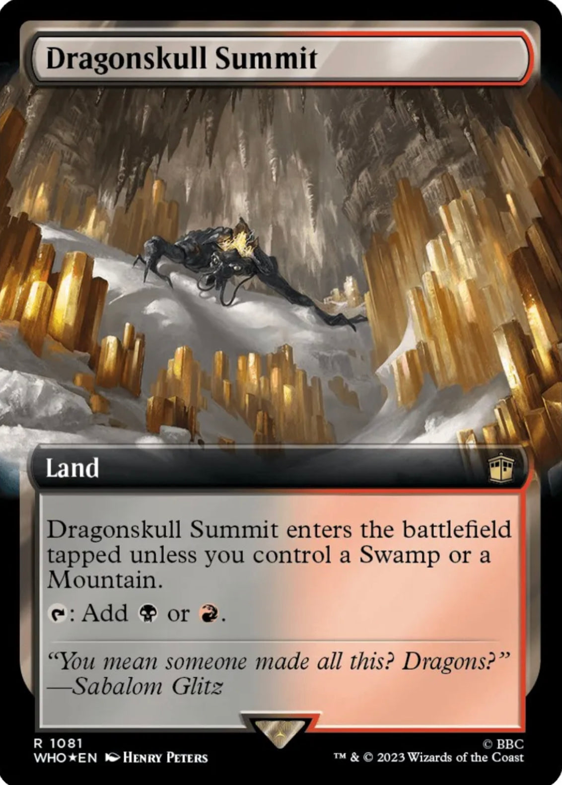 Dragonskull Summit (Extended Art) (Surge Foil) - Universes Beyond: Doctor Who (WHO)