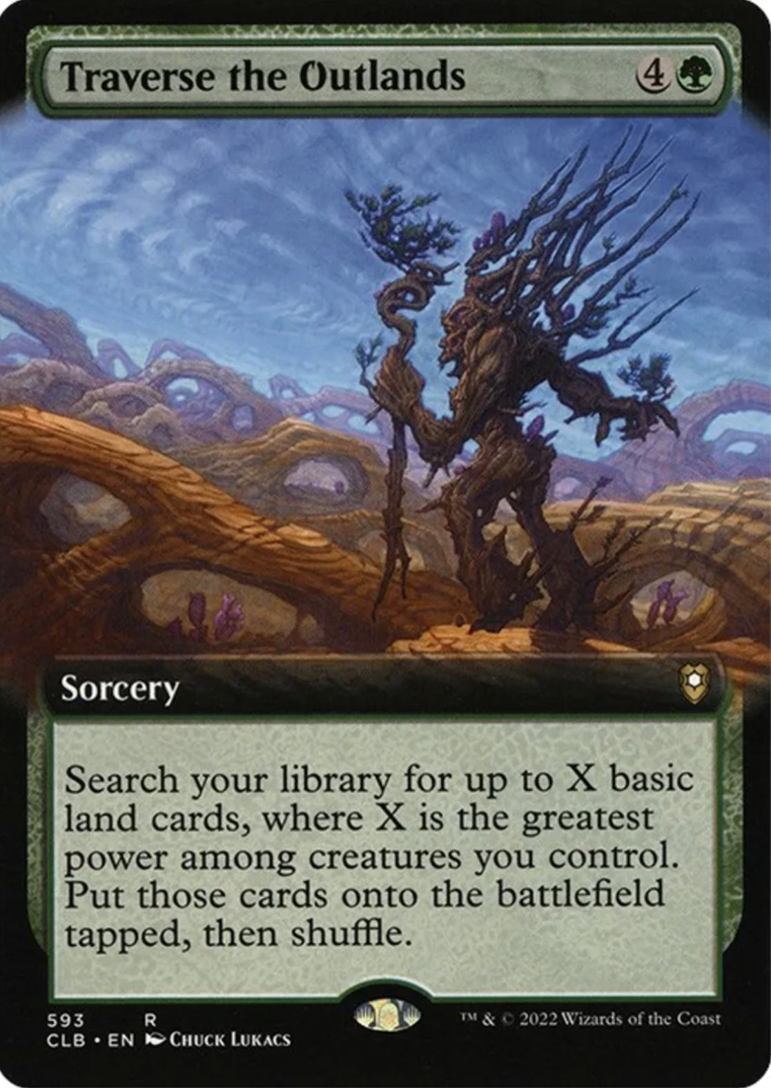 Foil Traverse the Outlands (Extended Art) - Commander Legends: Battle for Baldur's Gate (CLB) - LP