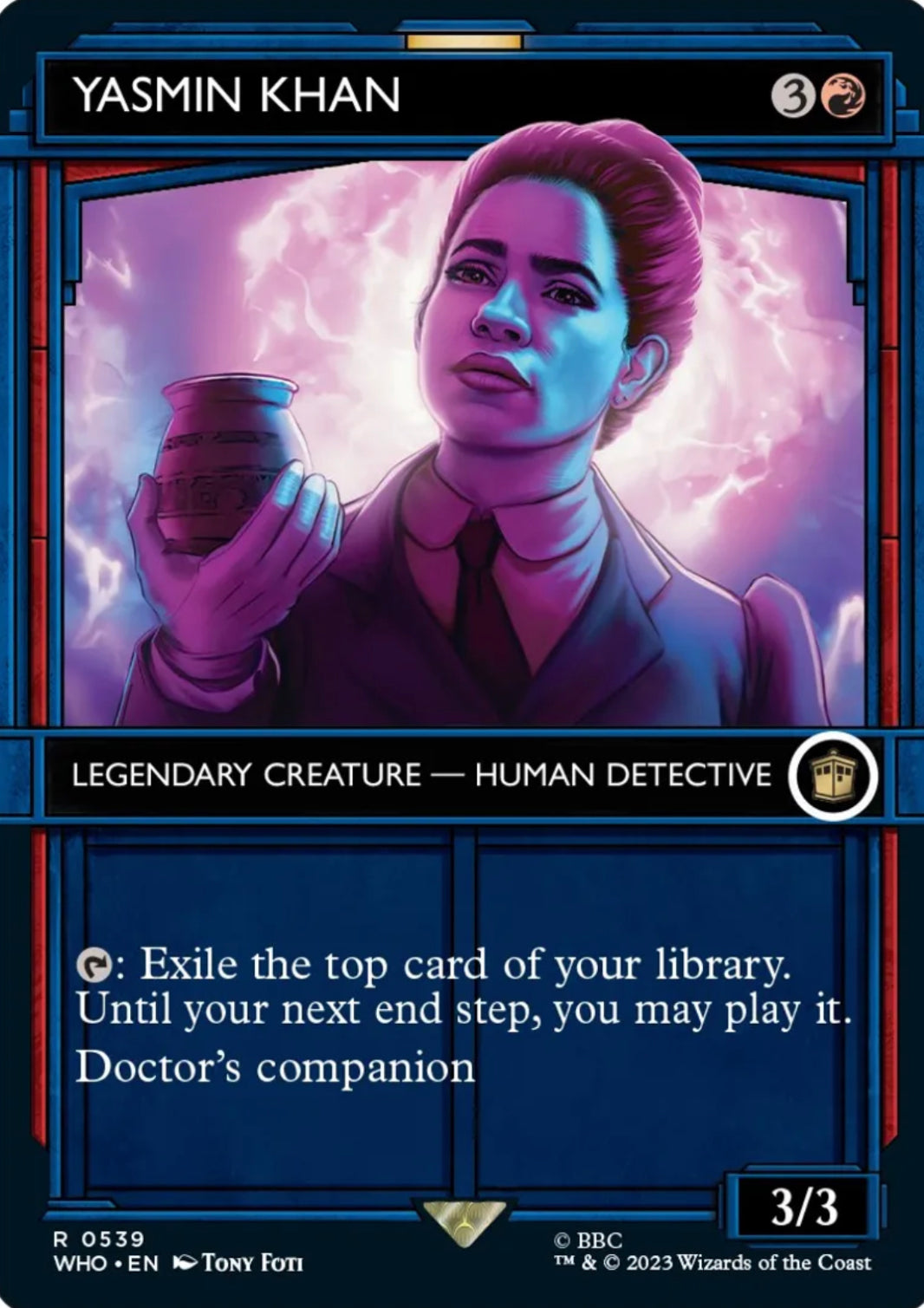 Foil Yasmin Khan (Showcase) - Universes Beyond: Doctor Who (WHO)