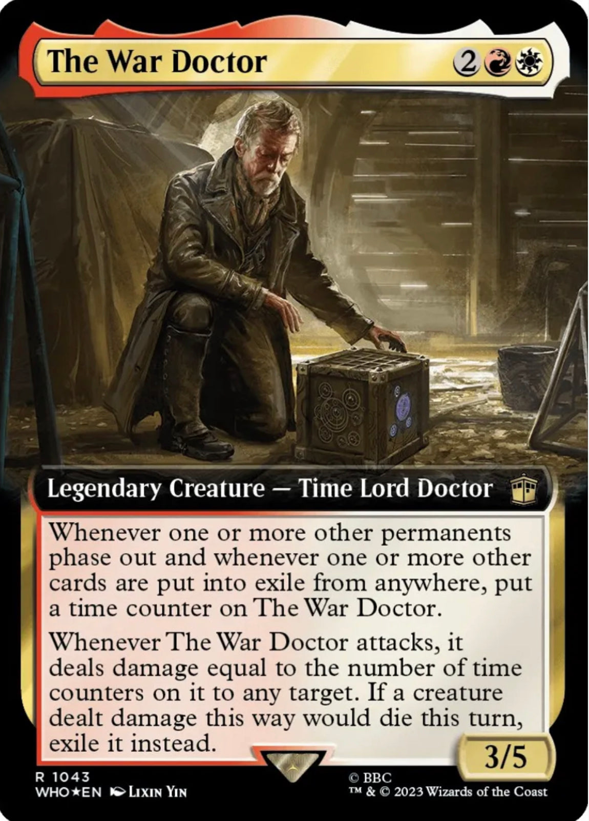 The War Doctor (Extended Art) (Surge Foil) - Universes Beyond: Doctor Who (WHO)