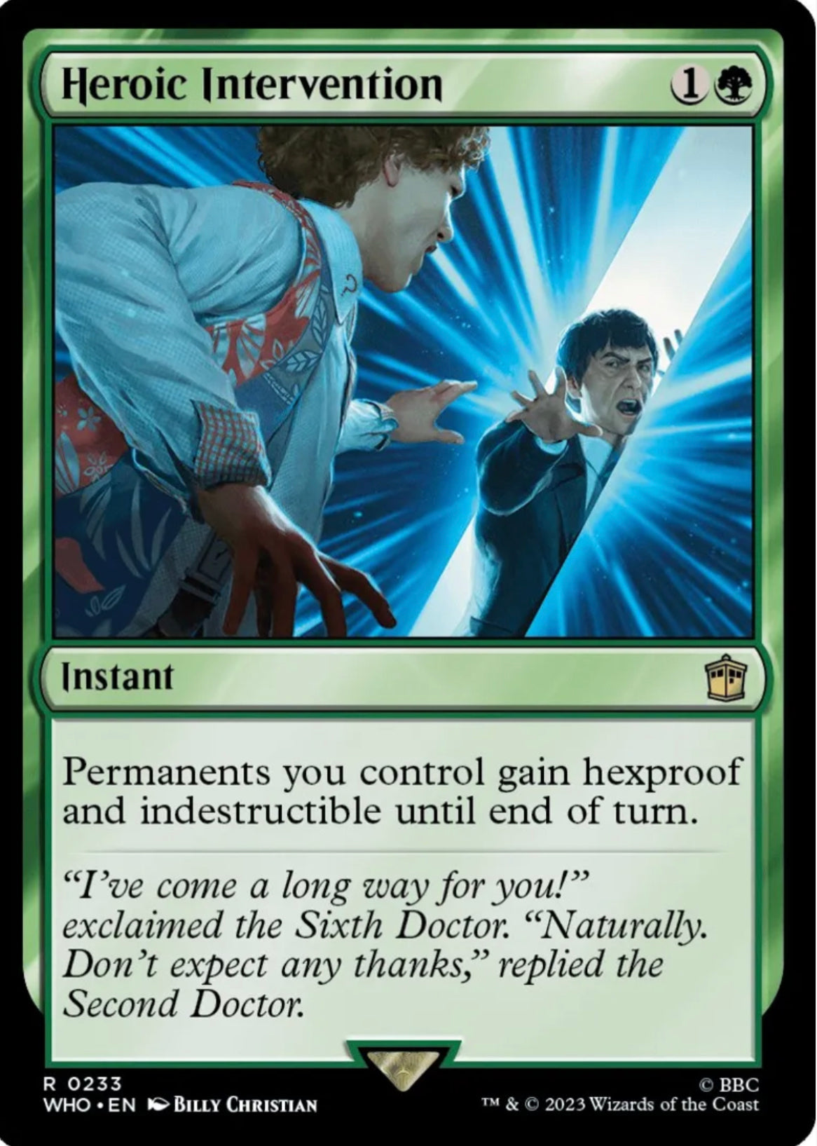Foil Heroic Intervention - Universes Beyond: Doctor Who (WHO)
