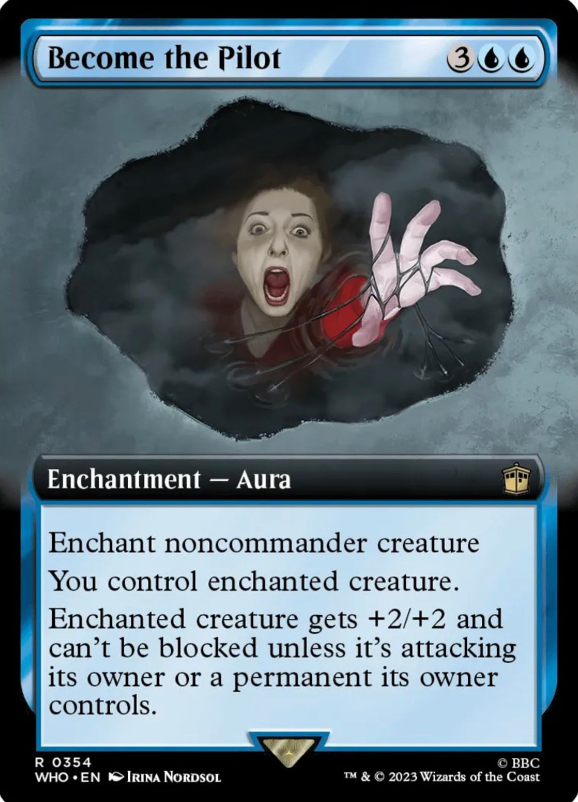 Foil Become the Pilot (Extended Art) - Universes Beyond: Doctor Who (WHO)