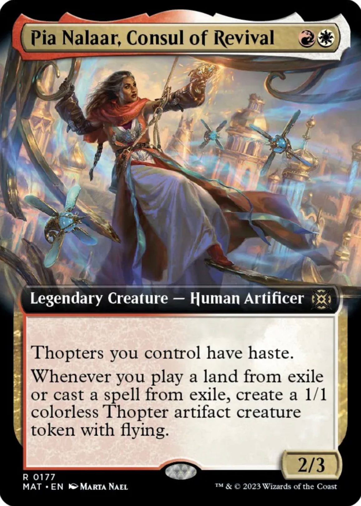 Pia Nalaar, Consul of Revival (Extended Art) - March of the Machine: The Aftermath (MAT) - NM