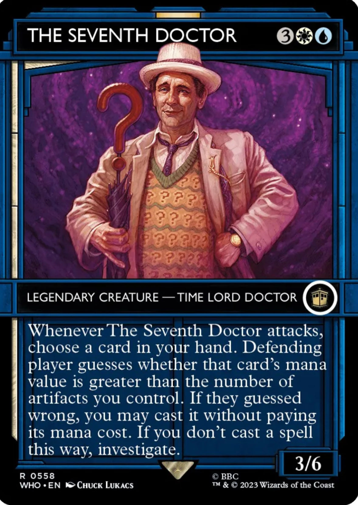 Foil The Seventh Doctor (Showcase) - Universes Beyond: Doctor Who (WHO)