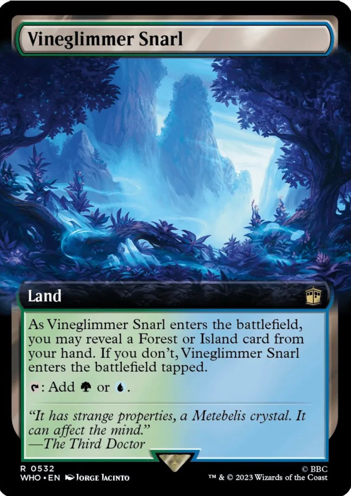 Foil Vineglimmer Snarl (Extended Art) - Universes Beyond: Doctor Who (WHO)