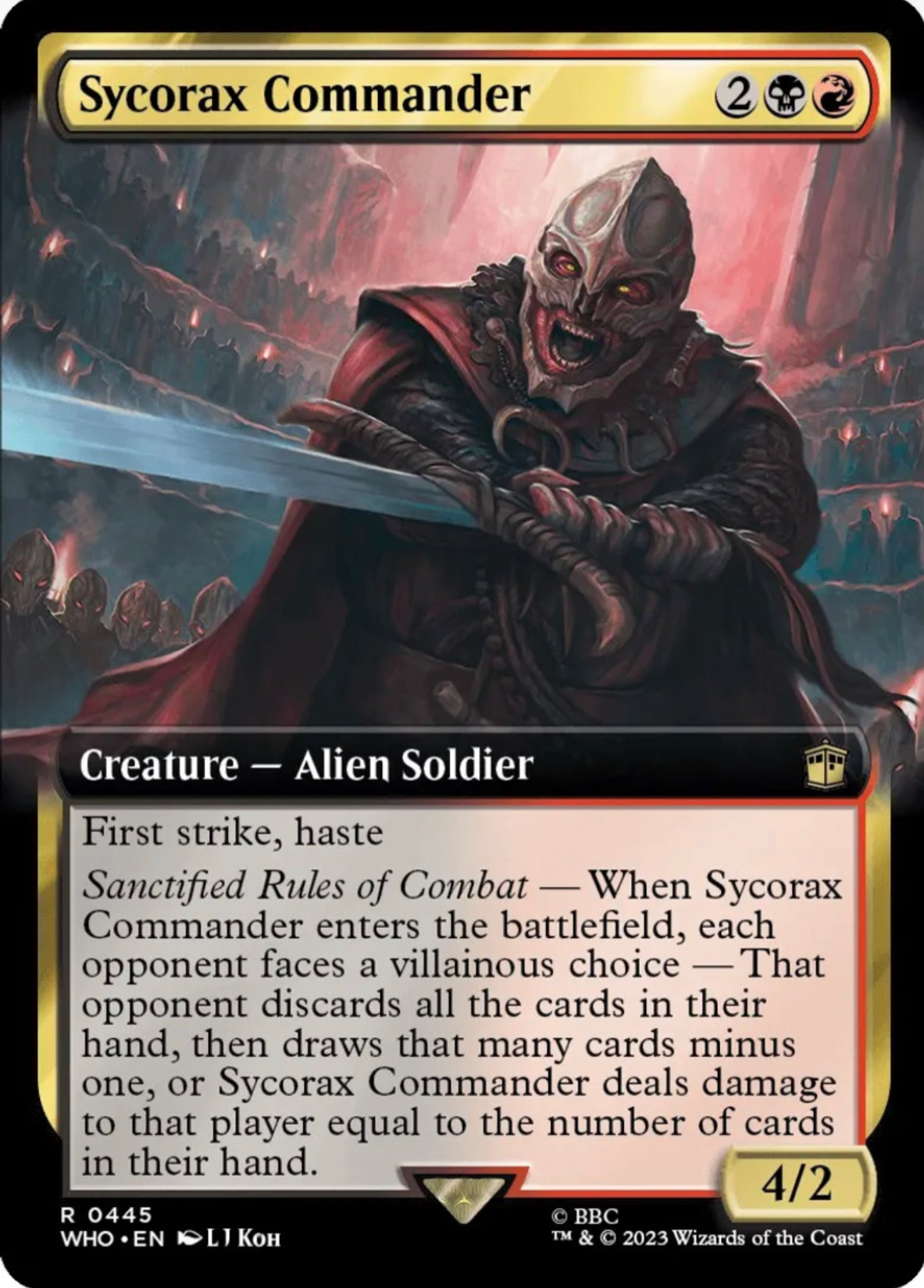 Sycorax Commander (Extended Art) - Universes Beyond: Doctor Who (WHO)