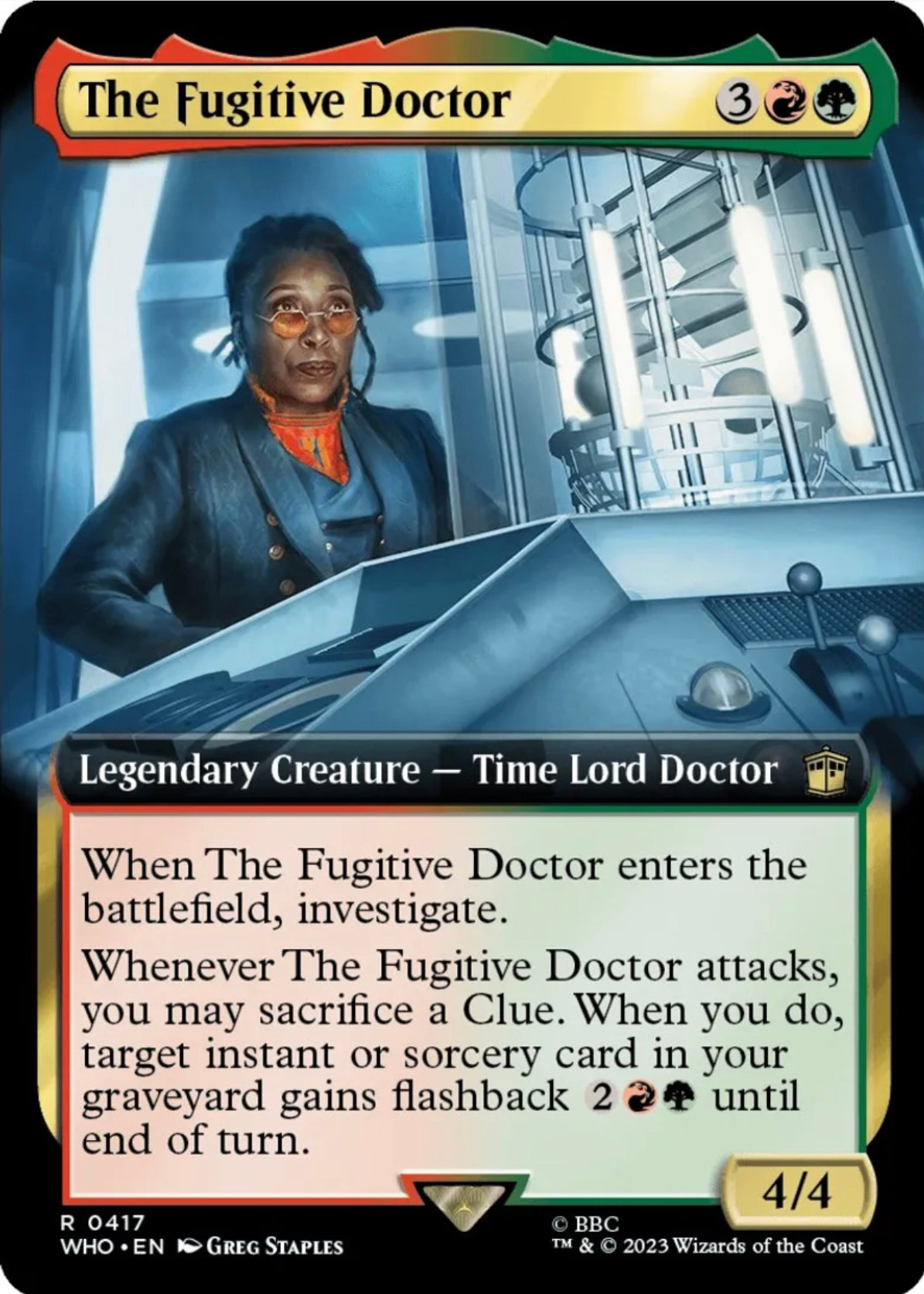 The Fugitive Doctor (Extended Art) - Universes Beyond: Doctor Who (WHO)