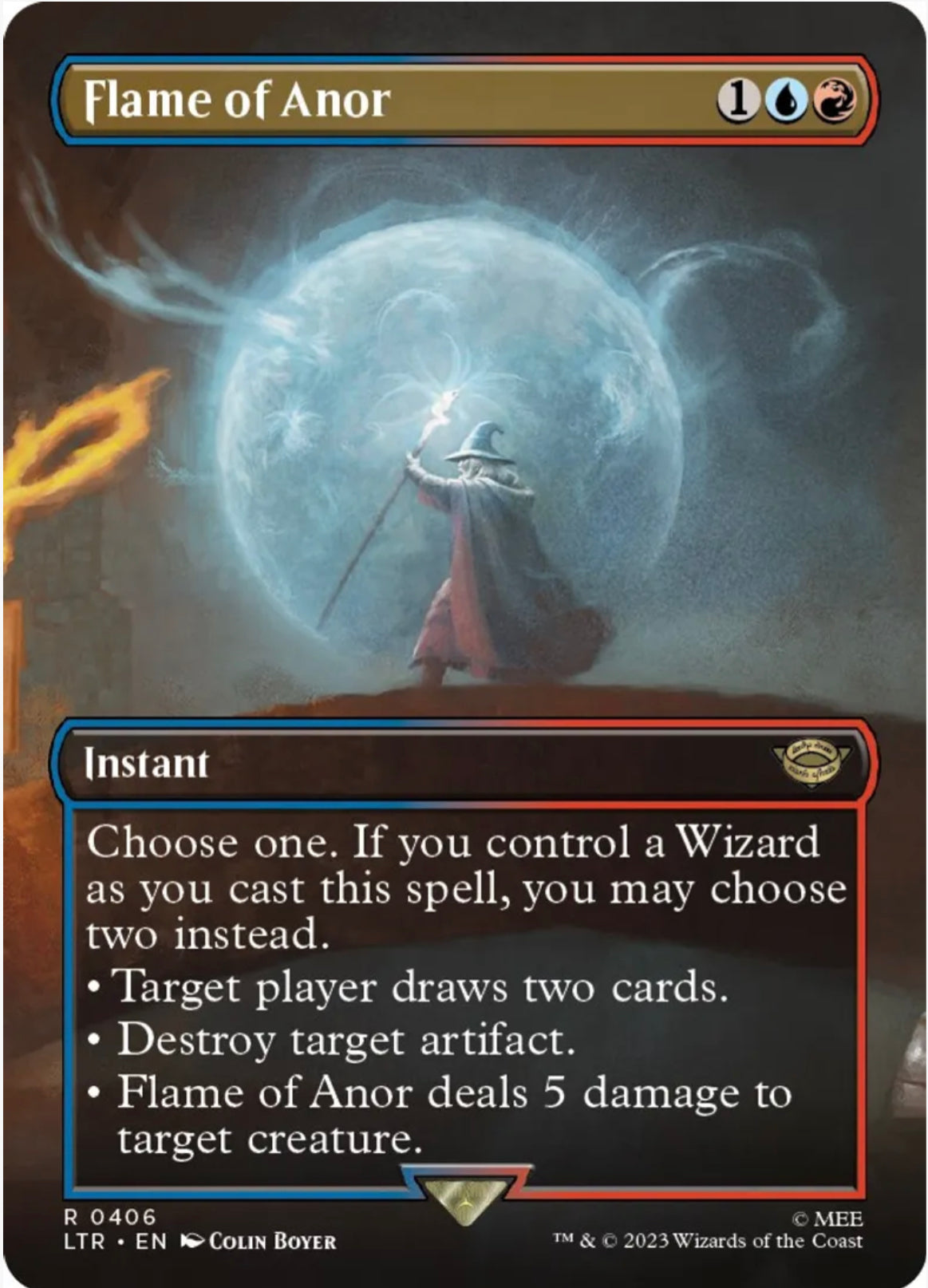 Flame of Anor (Borderless) - Universes Beyond: The Lord of the Rings: Tales of Middle-earth (LTR)