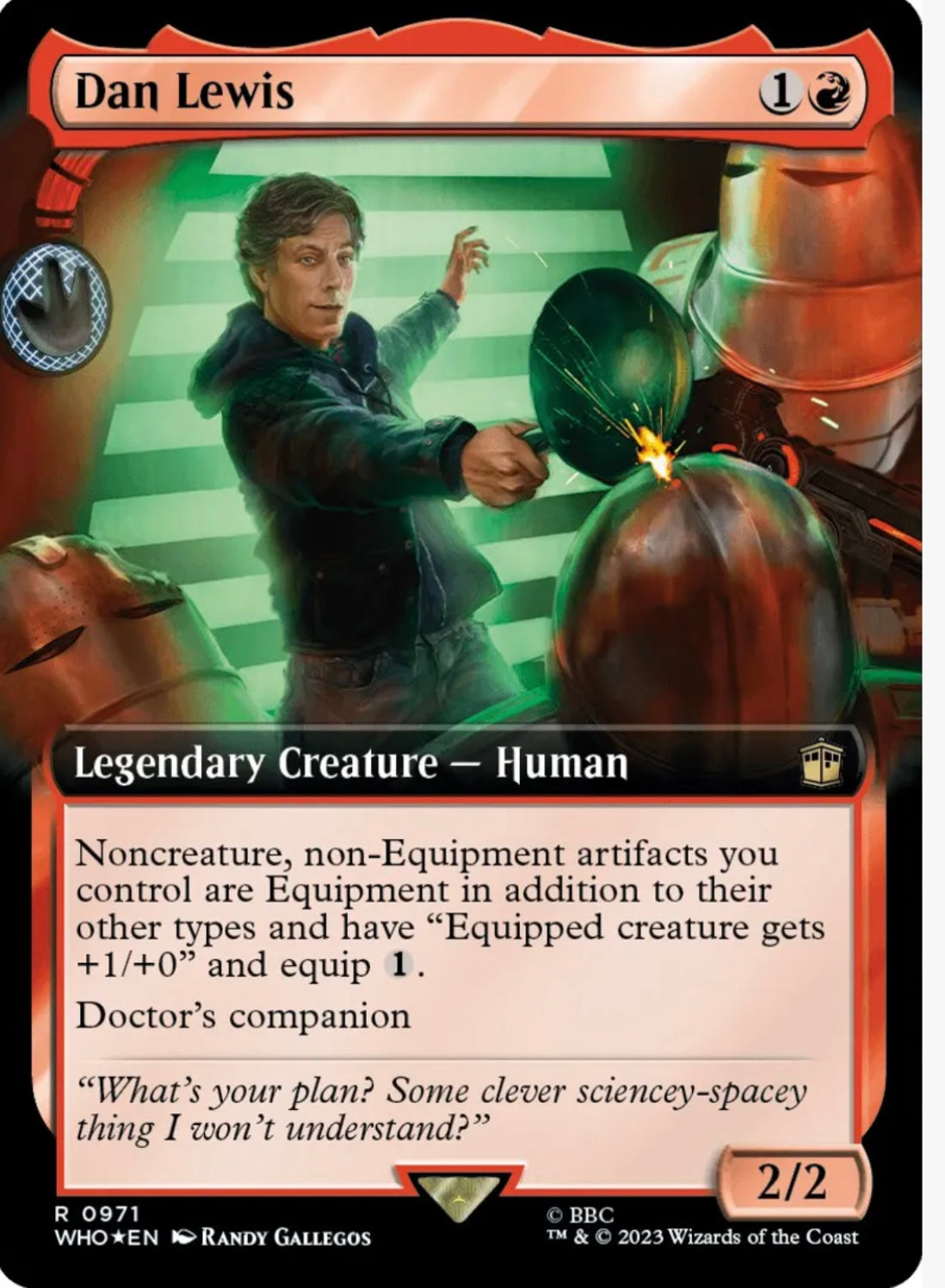 Dan Lewis (Extended Art) (Surge Foil) - Universes Beyond: Doctor Who (WHO)