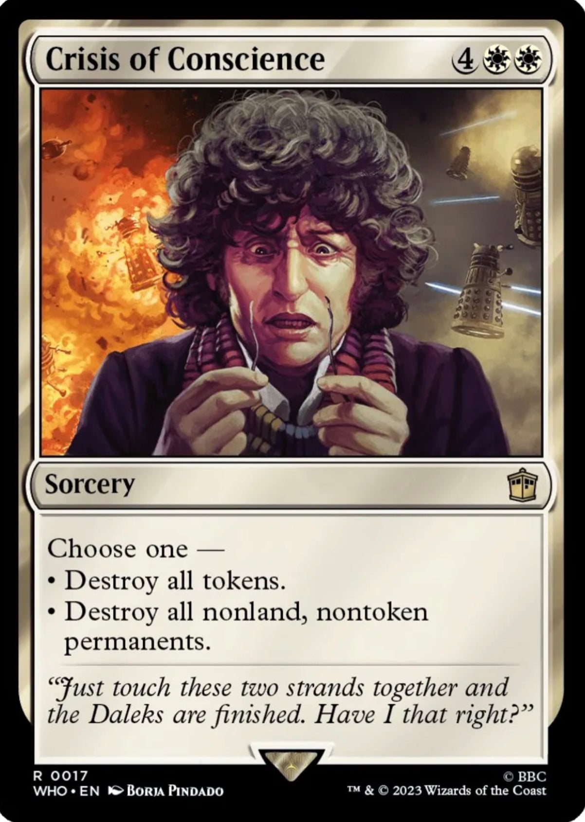 Folie zur Gewissenskrise – Universes Beyond: Doctor Who (WHO)