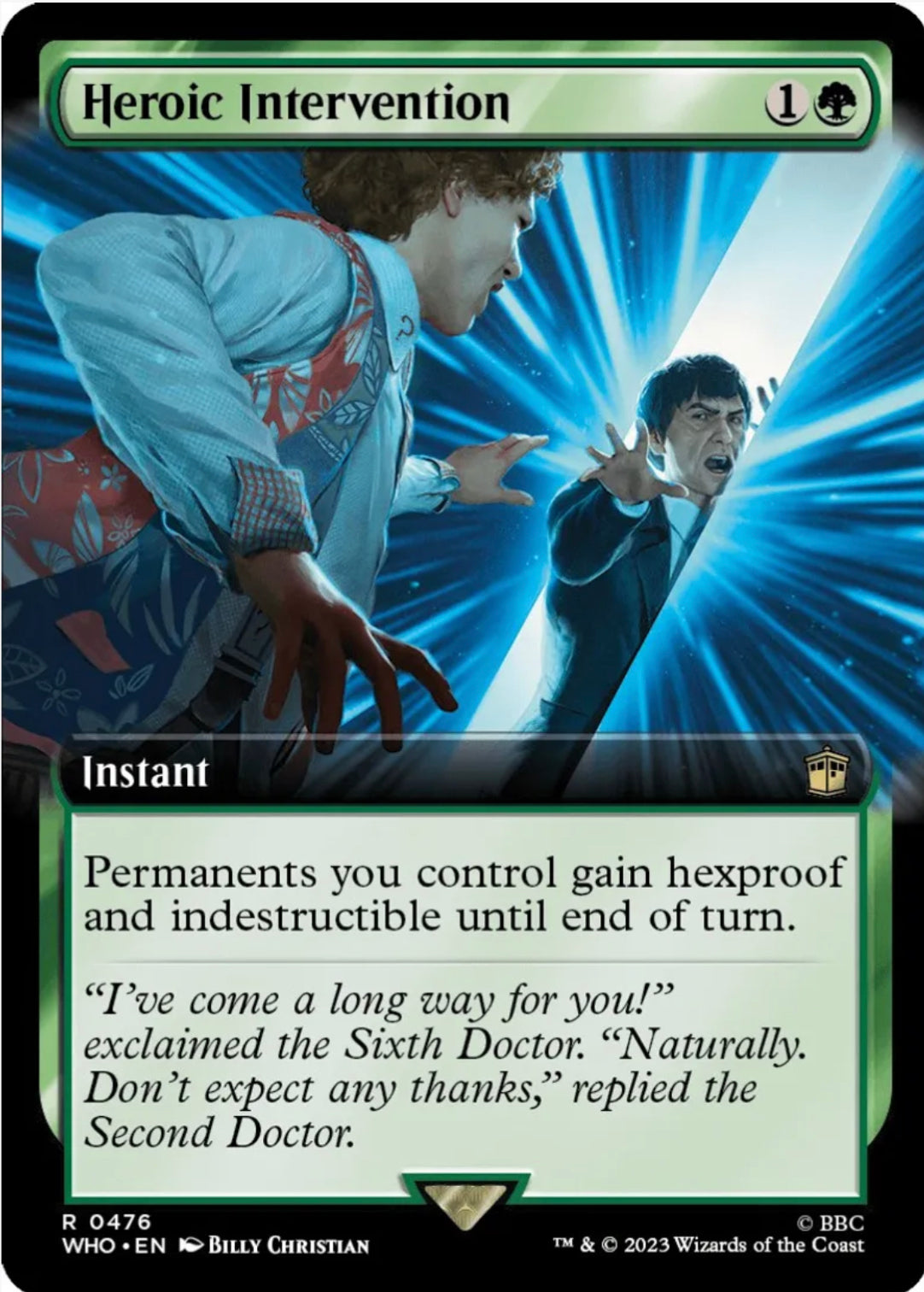 Heroische Intervention (Erweiterte Kunst) – Universes Beyond: Doctor Who (WHO)