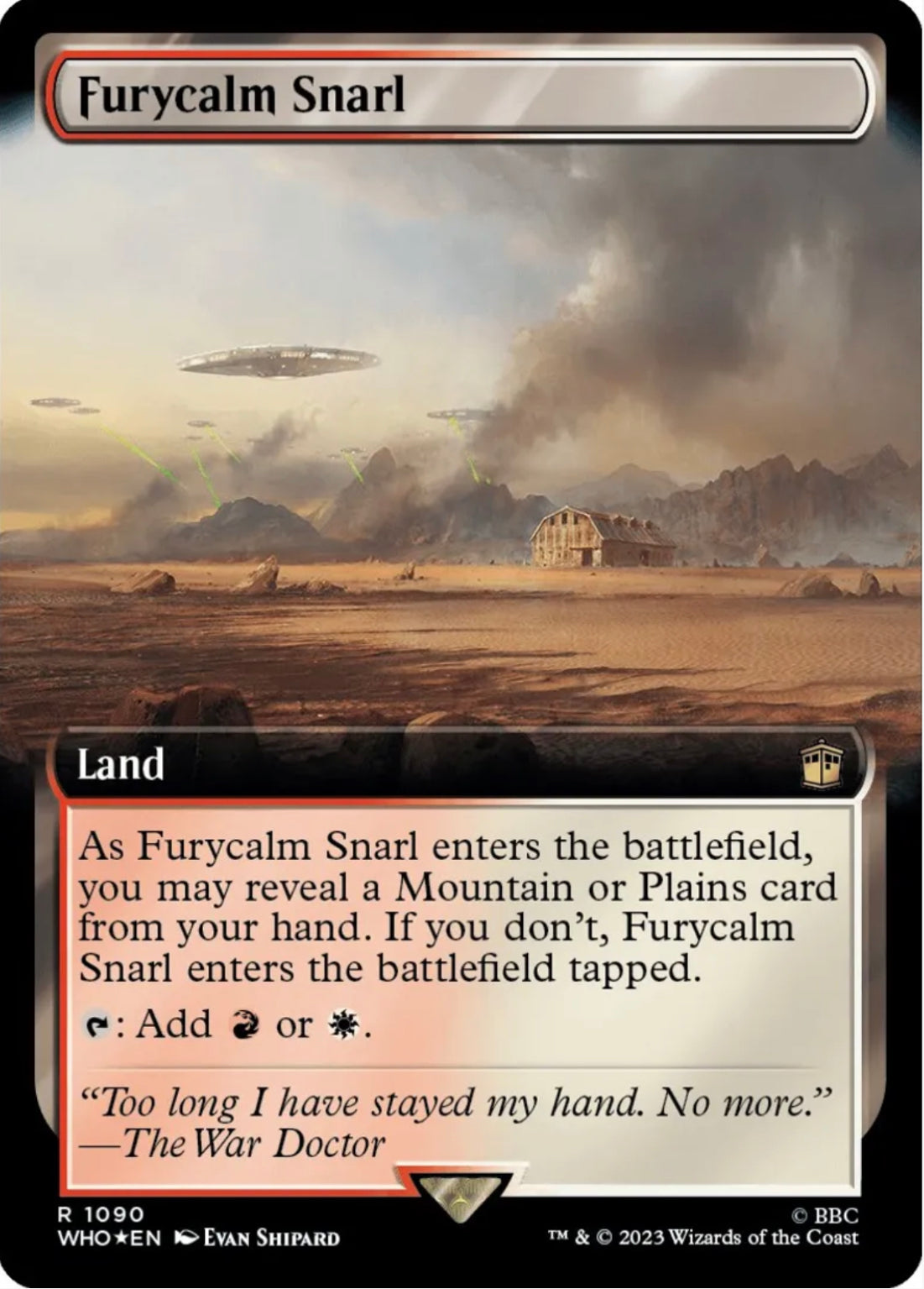 Furycalm Snarl (Extended Art) (Surge Foil) - Universes Beyond: Doctor Who (WHO)