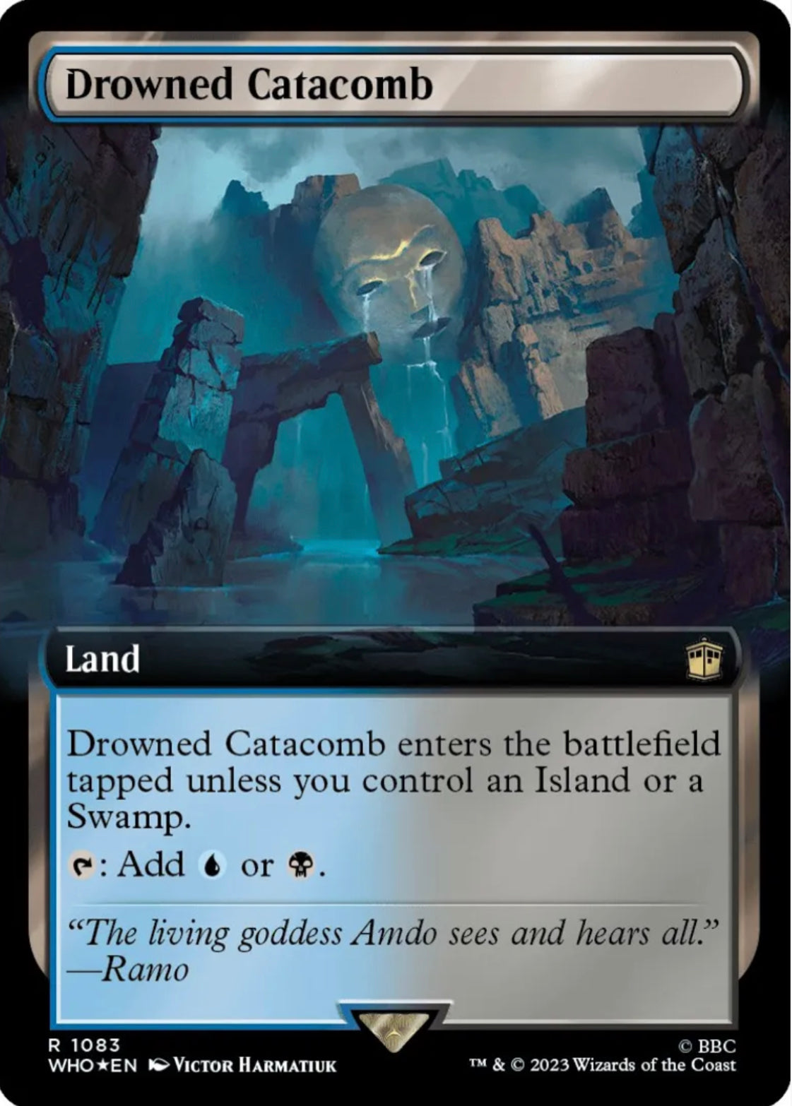 Drowned Catacomb (Extended Art) (Surge Foil) - Universes Beyond: Doctor Who (WHO)