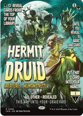 Foil Hermit Druid (Showcase) - Innistrad Remastered (INR) - NM