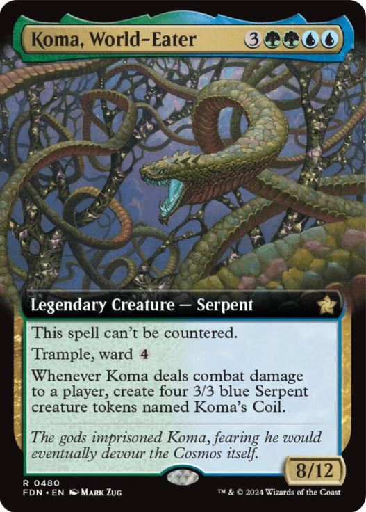 Koma, World-Eater (Extended Art) - Foundations (FDN)- NM