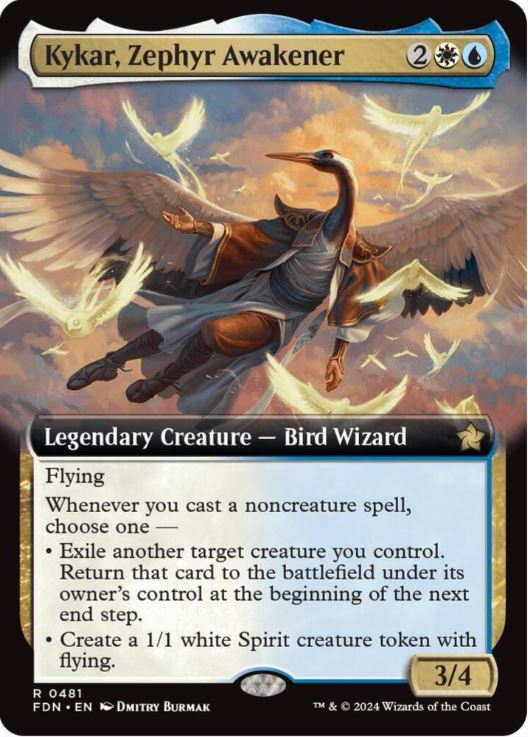 Kykar, Zephyr Awakener (Extended Art) - Foundations (FDN) - NM