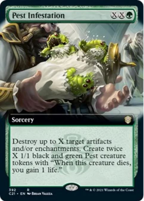 Pest Infestation (Extended Art) - Commander 2021 (C21) - NM