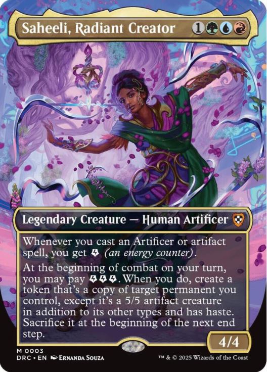 Saheeli, Radiant Creator (Borderless) - Commander: Aetherdrift (DRC) - NM
