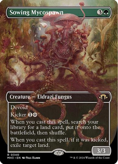 Sowing Mycospawn (Borderless) - Modern Horizons 3 (MH3) - NM