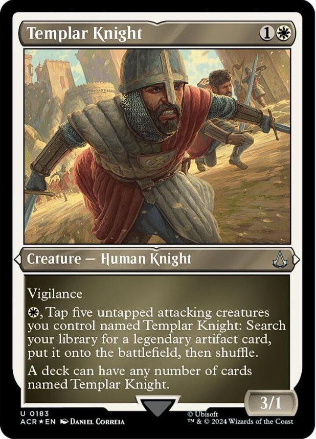 Templar Knight (Foil Etched) - Universes Beyond: Assassin's Creed (ACR) - NM