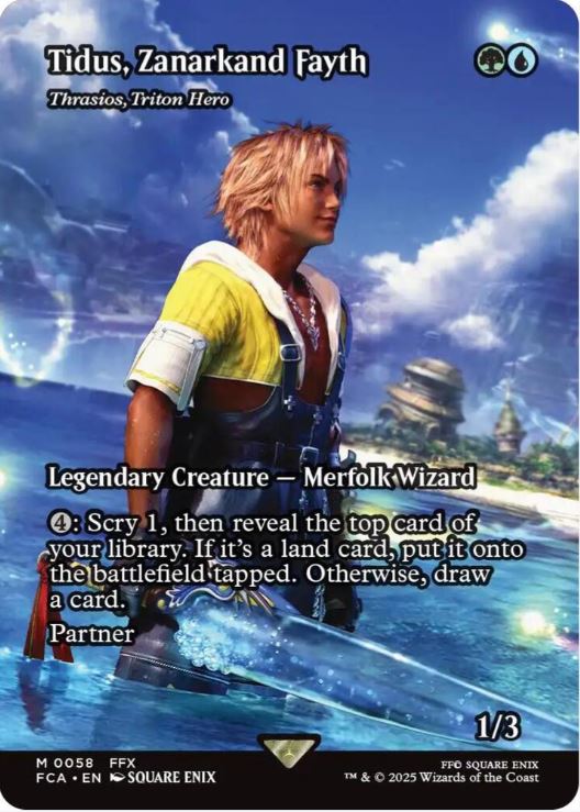 Tidus, Zanarkand Fayth - Thrasios, Triton Hero (Showcase) - FINAL FANTASY: Through the Ages (FCA) - NM