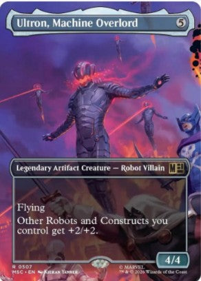Ultron, Machine Overlord (Borderless) - Commander: Marvel Super Heroes (MSC) - NM