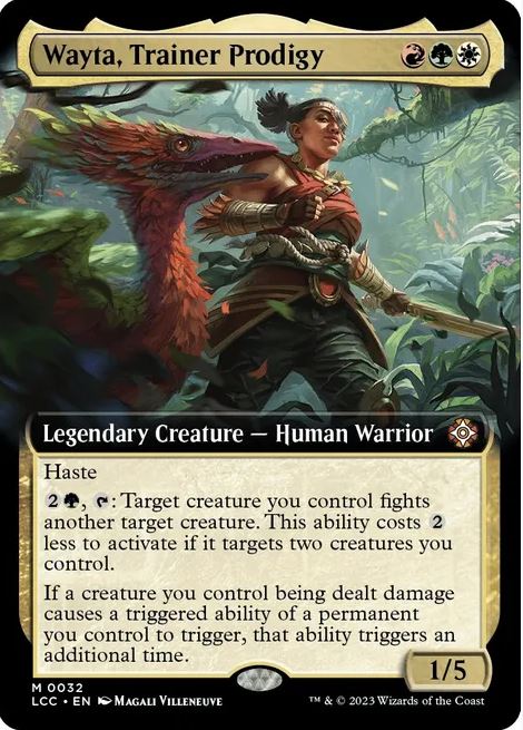 Wayta, Trainer Prodigy (Erweiterte Grafik) – Commander: The Lost Caverns of Ixalan (LCC) – NM