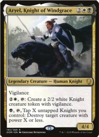 Aryel, Knight of Windgrace - Dominaria (DOM) - LP
