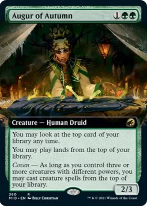 Foil Augur of Autumn (Extended Art) - Innistrad: Midnight Hunt (MID) - NM