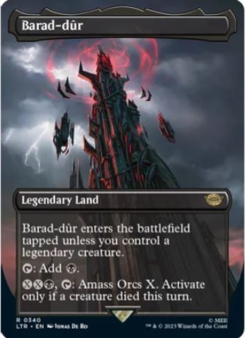Barad-dur (0340) (Borderless) - Universes Beyond: The Lord of the Rings: Tales of Middle-earth (LTR)