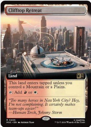 Clifftop Retreat (Extended Art) - Commander: Marvel Super Heroes (MSC) - NM