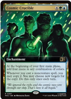 Cosmic Crucible (Extended Art) - Commander: Marvel Super Heroes (MSC) - NM