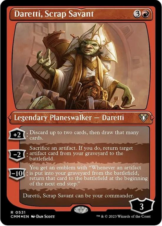 Daretti, Scrap Savant (Foil Etched) - Commander Masters (CMM) - NM