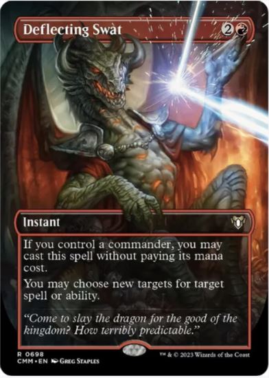 Deflecting Swat (Borderless) - Commander Masters (CMM) - NM