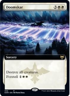Foil Doomskar (Arte estesa) - Kaldheim (KHM) - NM