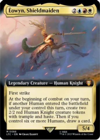 Eowyn, Shieldmaiden (Extended Art) - Commander: The Lord of the Rings: Tales of Middle-earth (LTC) - NM