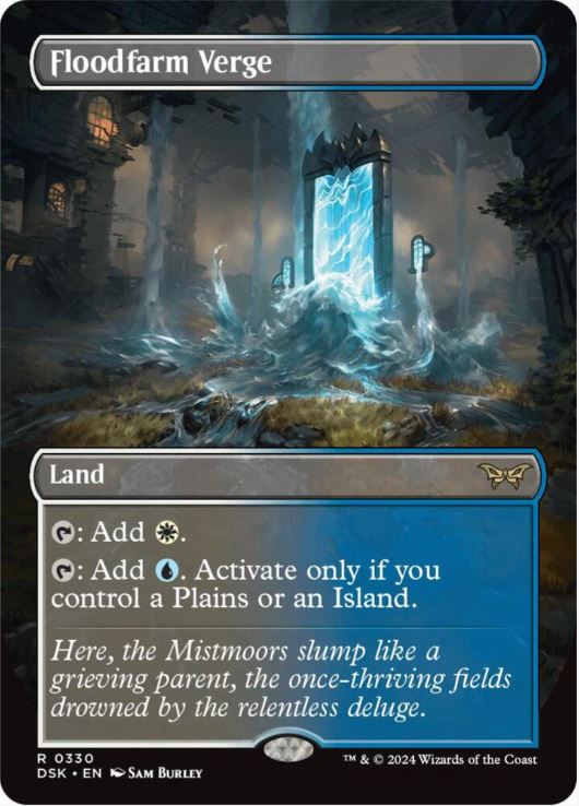 Floodfarm Verge (Borderless) - Duskmourn: House of Horror (DSK) - NM