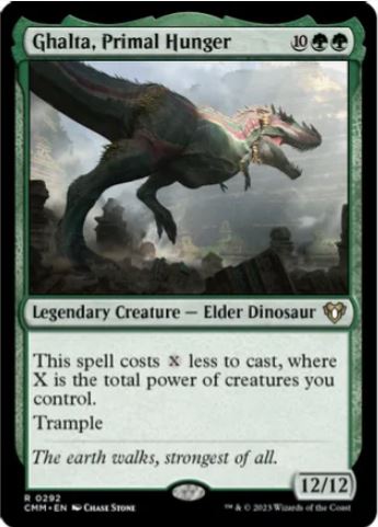 Foil Ghalta, Primal Hunger - Commander Masters (CMM) - NM