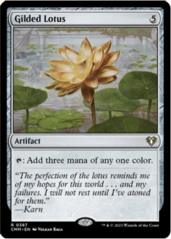 Vergoldeter Lotus – Commander Masters (CMM) – NM