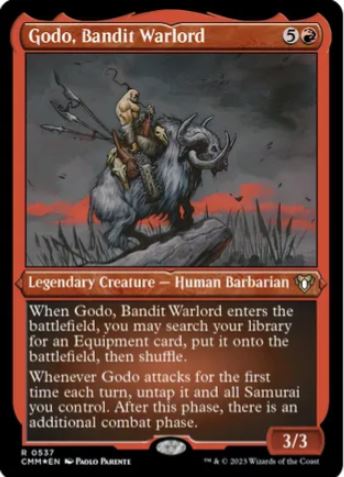Godo, Bandito Signore della Guerra (lamina incisa) - Commander Masters (CMM) - NM